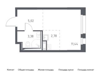 Продам квартиру студию, 22.6 м2, Ленинградская область, жилой комплекс Новые Лаврики, 1.1