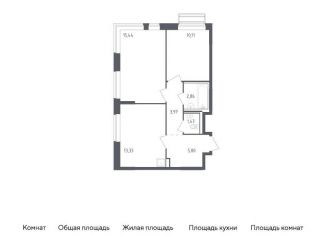 Продажа 2-комнатной квартиры, 53 м2, село Лайково