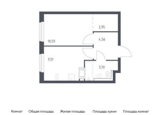 Продаю 1-ком. квартиру, 31.3 м2, Ленинградская область, жилой комплекс Квартал Торики, к1.1