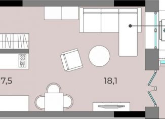 Продам квартиру студию, 37.1 м2, Ижевск, улица имени В.С. Тарасова, 6