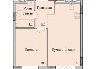 Однокомнатная квартира на продажу, 34.7 м2, Ижевск, жилой район Ракетный