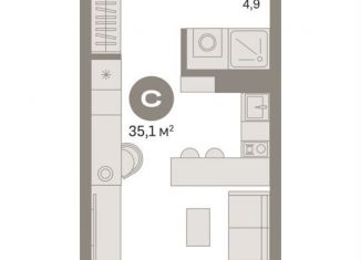 Продается квартира студия, 35 м2, Москва, СВАО