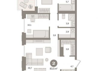 Продаю 2-комнатную квартиру, 84.3 м2, Москва, метро Фонвизинская