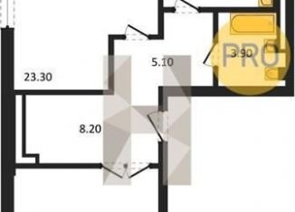 Продается 2-ком. квартира, 72.6 м2, Новосибирск, Кировский район, улица Зорге, 277