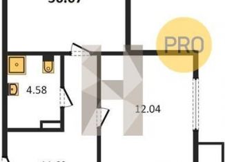 Продается 2-комнатная квартира, 56.1 м2, Новосибирск, Калининский район