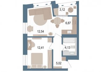 Продаю 2-ком. квартиру, 42.6 м2, Уфа, улица Пархоменко, 156Е, ЖК Видинеевский