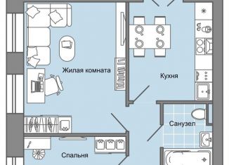 Продам 2-ком. квартиру, 54 м2, село Первомайский, улица Строителя Николая Шишкина, 11к1, ЖК Знак