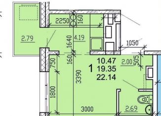 Продам квартиру студию, 22.1 м2, Иркутск, Свердловский округ, улица Калинина, 38