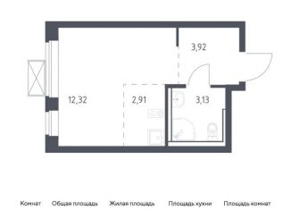 Продается квартира студия, 22.3 м2, деревня Мисайлово