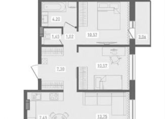 Продается 3-комнатная квартира, 57.8 м2, Новосибирская область, улица Забалуева, с9