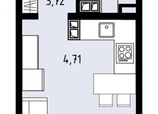 Продам квартиру студию, 24.1 м2, Пермский край