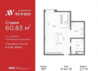 Продаю квартиру студию, 60.8 м2, Санкт-Петербург, Центральный район, Дворцовая площадь