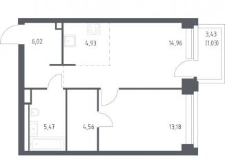 Продаю 1-комнатную квартиру, 50.2 м2, Москва, метро Минская, жилой комплекс Нова, к2