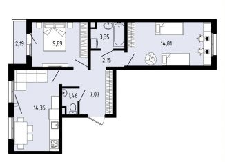 Продажа 3-комнатной квартиры, 54.2 м2, село Фролы