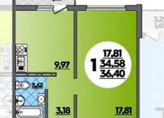 Продажа 1-ком. квартиры, 36.4 м2, Ростов-на-Дону