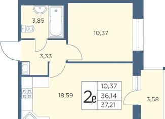 Продажа однокомнатной квартиры, 37.2 м2, Санкт-Петербург, метро Лесная, Большой Сампсониевский проспект, 70к2