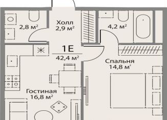 Продаю однокомнатную квартиру, 42.4 м2, Москва, улица Лобачевского, 124к3А, ЗАО