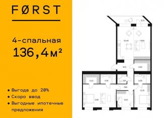 Продаю 4-ком. квартиру, 136.5 м2, Москва, Автозаводская улица, 26, метро Автозаводская