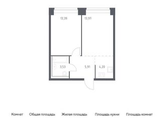 Продам 1-комнатную квартиру, 41 м2, Москва, ЗАО, жилой комплекс Нова, к2