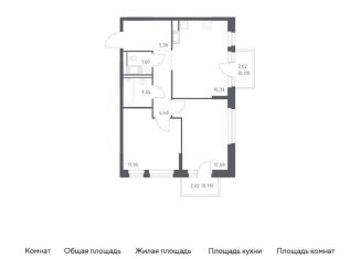 Продается 2-ком. квартира, 56.1 м2, Колпино, ЖК Новое Колпино