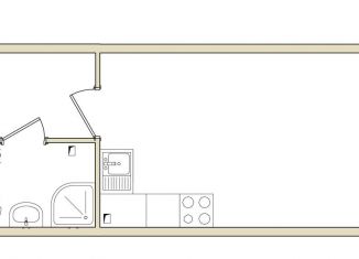 Продается квартира студия, 25.2 м2, Зеленогорск, улица Строителей, 3к2