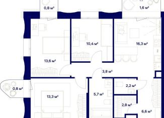 Продажа 3-ком. квартиры, 77.9 м2, Москва, СВАО, жилой комплекс Союз, к3