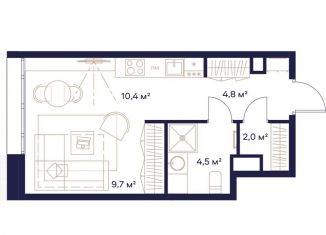 Продажа квартиры студии, 31.4 м2, Москва, метро Свиблово, жилой комплекс Союз, к3