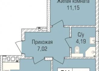 Продаю 2-комнатную квартиру, 50.1 м2, Новосибирск, улица Объединения, 102/4с, метро Заельцовская