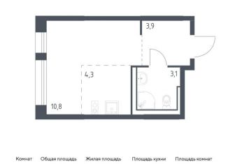 Продам квартиру студию, 22.1 м2, Москва, Молжаниновский район, Ленинградское шоссе, 229Ак2