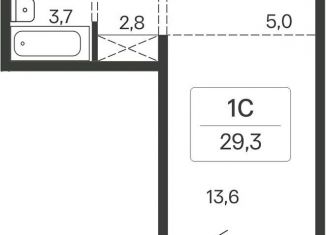 Продается квартира студия, 29.3 м2, дачный посёлок Кудряшовский, Октябрьская улица, 20