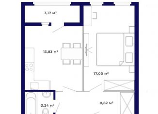 Продается 1-комнатная квартира, 46.1 м2, Иркутская область