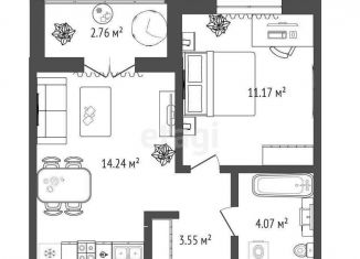 Продается 1-комнатная квартира, 35.8 м2, посёлок Московский