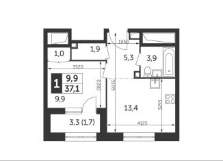 Продажа 1-ком. квартиры, 37.1 м2, Москва, метро Ботанический сад