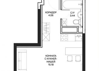 Продаю квартиру студию, 22.7 м2, Москва, улица Корнейчука, 27с7, метро Медведково