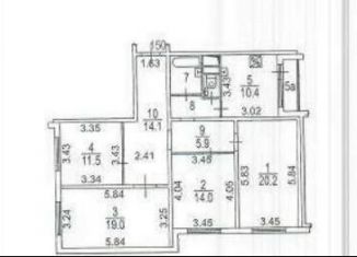 Продаю четырехкомнатную квартиру, 102.8 м2, Москва, Маломосковская улица, 21к4, метро Алексеевская