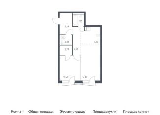 Продается 1-ком. квартира, 49.4 м2, Балашиха, жилой комплекс Квартал Авиаторов, к8