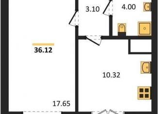 Продаю однокомнатную квартиру, 36.1 м2, Воронеж, Цимлянская улица, 10В, Левобережный район