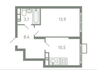 Продается 1-комнатная квартира, 36.5 м2, село Молоково, жилой комплекс Ново-Молоково, 13