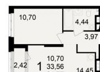 Продажа однокомнатной квартиры, 34.8 м2, Рязанская область