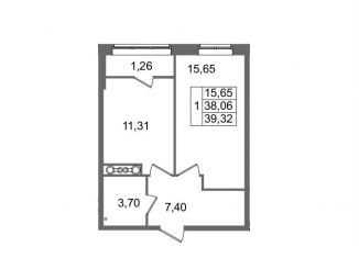 Продается 1-ком. квартира, 39.3 м2, Волгоград, Логовская улица, Советский район