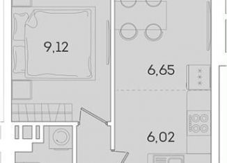 1-комнатная квартира на продажу, 31 м2, Мурино