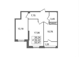 Продаю двухкомнатную квартиру, 53.5 м2, Волгоград, Логовская улица