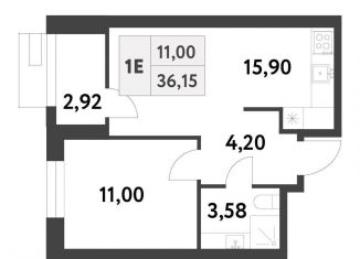 Продажа 1-комнатной квартиры, 36.2 м2, Москва, 6-я улица Лесные Поляны