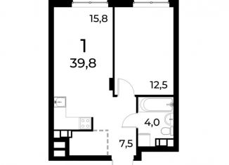 Продается 1-ком. квартира, 39.7 м2, Нижний Новгород, Московский район