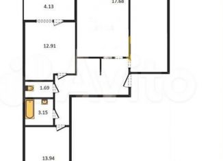 3-комнатная квартира на продажу, 87.2 м2, Владимирская область, улица Лакина, 2Г