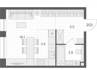 Продаю квартиру студию, 30 м2, Москва, Электрозаводская улица, 60