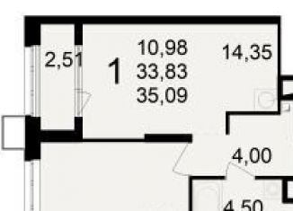 Продаю 1-ком. квартиру, 35.1 м2, Рязанская область