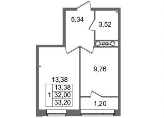 Продается 1-ком. квартира, 33.2 м2, Волгоград, Логовская улица, Советский район