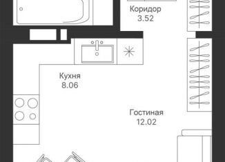 Продам квартиру студию, 29.3 м2, Татарстан, жилой комплекс Мой Ритм, ПК9