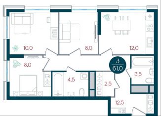 Продаю 3-ком. квартиру, 61 м2, Москва, Кавказский бульвар, 51